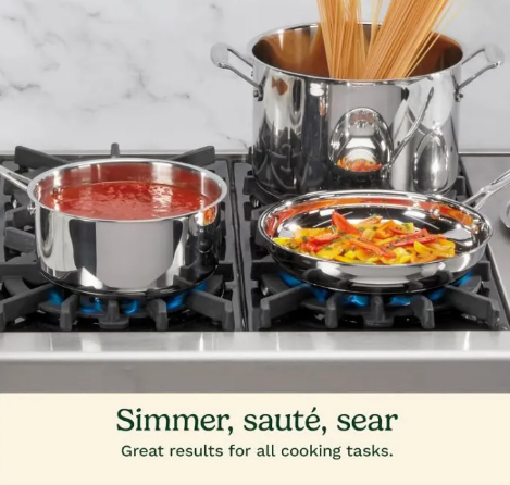 Cuisinart Juego De Ollas 7 PZ. Acero Inoxidable