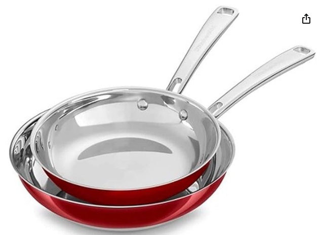 KitchenAid 2PZ de Sartenes de Acero Inoxidable