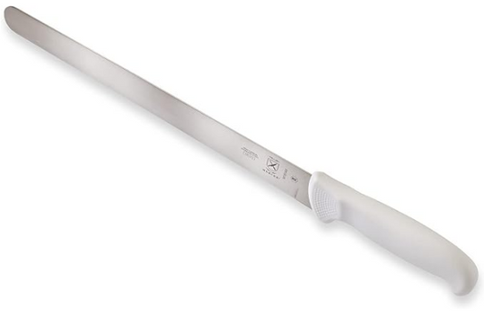 Mercer Culinary Ultimate White  Cuchillo Cortador De Borde Liso de 12 Pulgadas.
