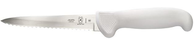 Mercer Culinary Cuchillo de 5" Pulgadas con Borde Ondulado (White)