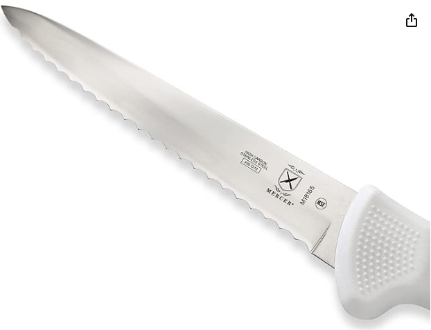 Mercer Culinary Cuchillo de 5" Pulgadas con Borde Ondulado (White)