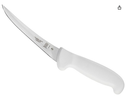 Mercer Culinary Ultimate White Cuchillo de Deshuesar Curvado de 6 Pulgadas