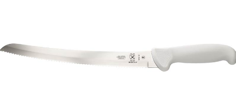 Mercer Culinary Ultimate White Cuchillo de Pan con Borde Ondulado Curvo de 10 pulgada