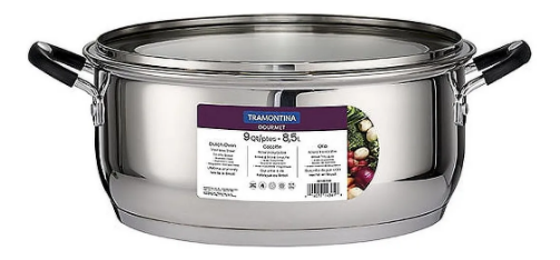 Tramontina Olla Gourmet 8.5 Litros Con Tapa Inox