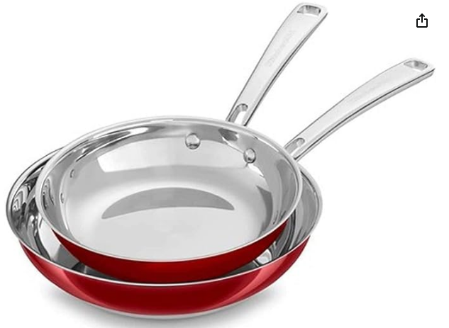 KitchenAid 2PZ de Sartenes de Acero Inoxidable