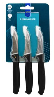 Metro Professional Cuchillo Pelador de 7,5 cm, 3 unidades