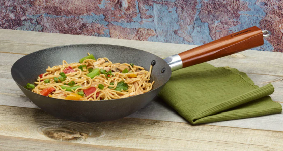Cuisinart Sartén Wok Acero Pre-curado 11''