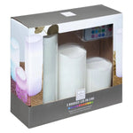 Set 3 velas LED con mando a distancia