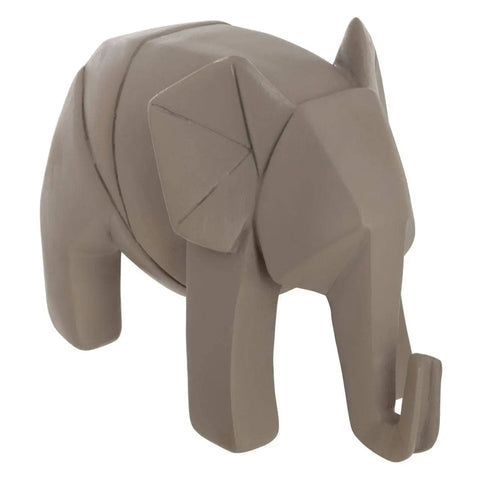 Elefante de origami - Gris