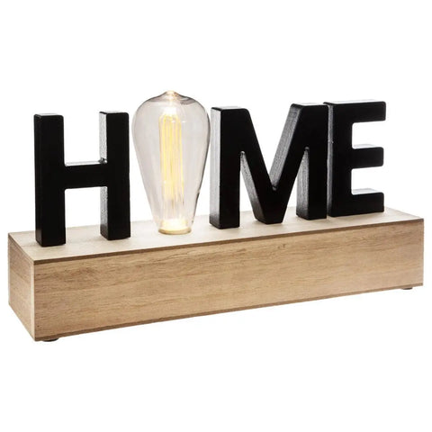 Lámpara LED "Home" L34cm en madera