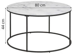 Mesa de centro Fiermonte Ø80cm